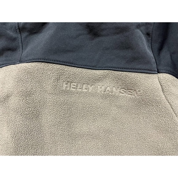 Helly Hanson Men's Pro Fleece Jacket Black Olive Hiking Outdoor Size M - Picture 5 of 5